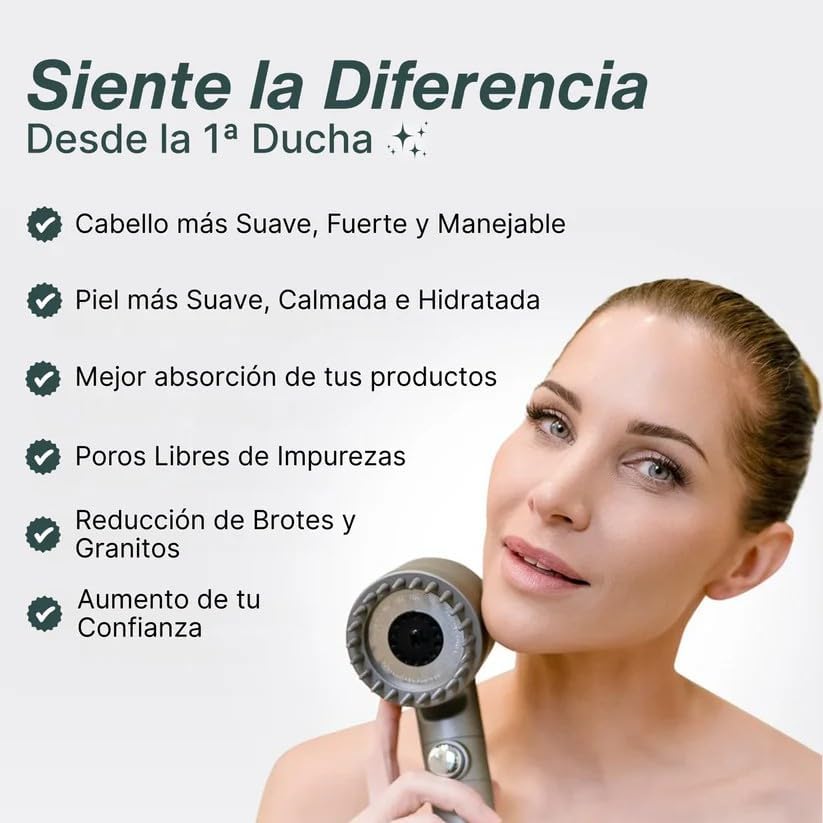 ShowerVit™ - Ducha Hidromasaje Cuidado Piel y Cabello (Instalación en 1 minuto)