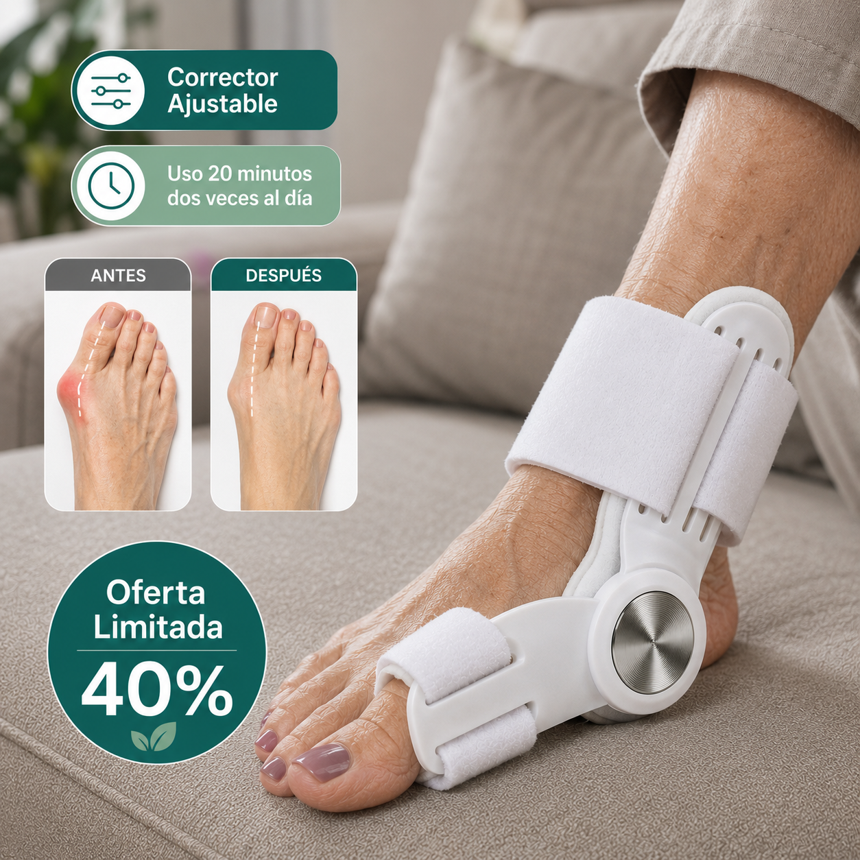 Corrector Ajustable para Juanetes OrtoFlex™