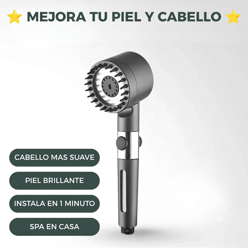 ShowerVit™ - Ducha Hidromasaje Cuidado Piel y Cabello (Instalación en 1 minuto)